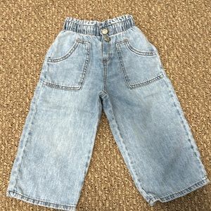 Zara toddler girls wide leg denim